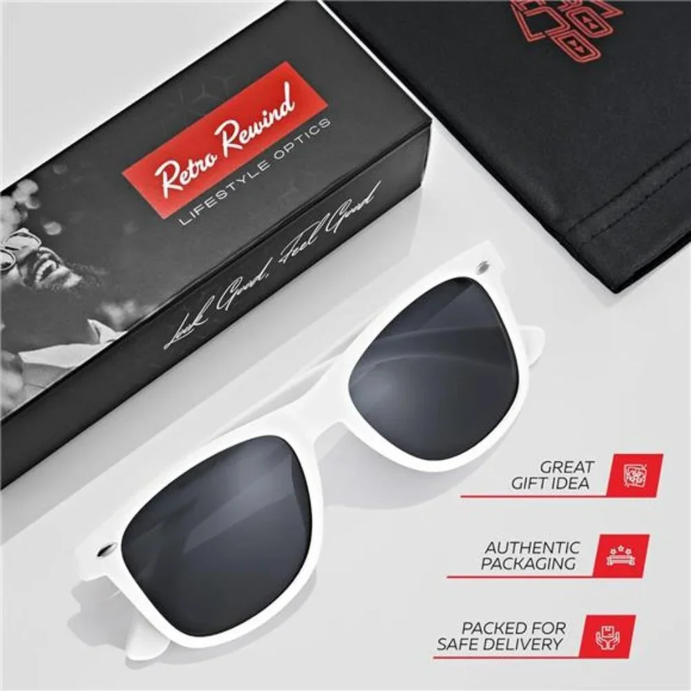 Retro Rewind Polarized Sunglasses for Men‎ and Women - UV Protection Classic